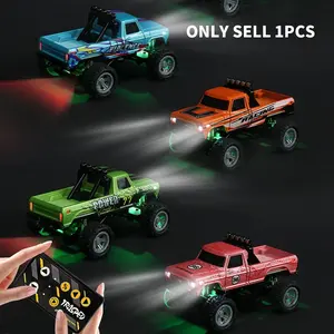 1:64 Mini Remote Control Monster Truck, 2.4G Mini Remote Control Car, Alloy Outer Off-road Truck, Birthday Gift