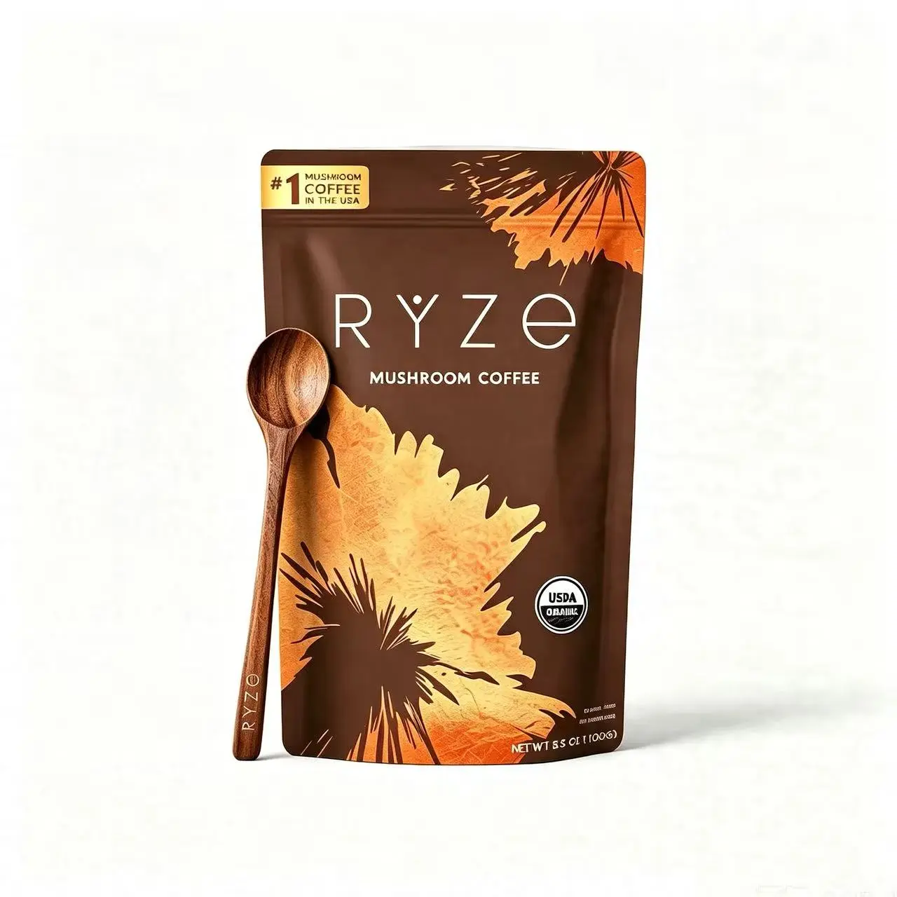 RYZE Mushroom Matcha Starter Kit, USDA Organic with 6 Adaptogenic Mushrooms and Ceremonial-Grade Japanese Matcha, Energy, Focus, Digestion, Immunity with Turkey Tail, Shiitake, Reishi, 60 servings