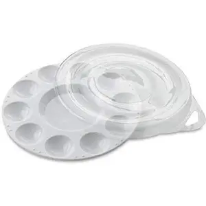 Jack Richeson 10-Well Plastic Palette - Versatile Tool for Crafting, Ideal for Various Crafting Projects