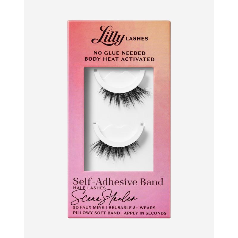 SceneStealer Half Lash 3D Faux Mink Self-Adhesive False Eyelashes