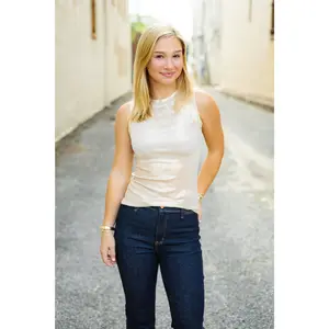 The Charleston Tank in White -FINAL SALE-