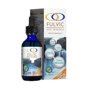 Fulvic Ionic Minerals X350 - Patented Water-Extracted Formula with Fulvic & Humic Acid for Optimal Health, Cellular Support, & Detox - Trusted Worldwide, Made in the USA by Optimally Organic - 2oz