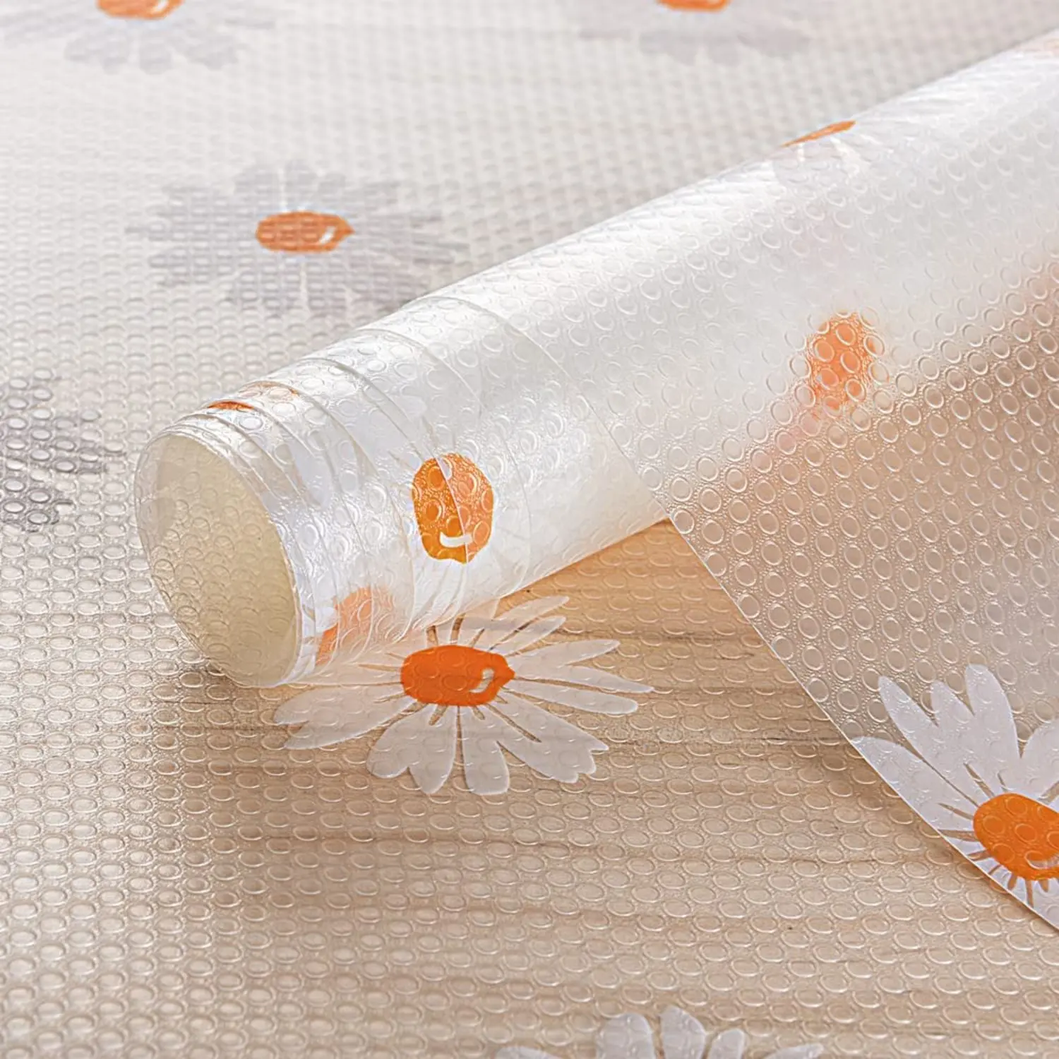 Daisy Pattern Refrigerator Mat, Waterproof and Oil-proof Placemat for Home Use, Modern Washable Refrigerator Mat, Freezer Mat for Tableware, Floral Pattern Placemat, Kitchen Decorative Placemat, Kitchenware.