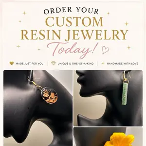 Custom-Made Resin Jewelry - Designed According to Your Unique Specifications