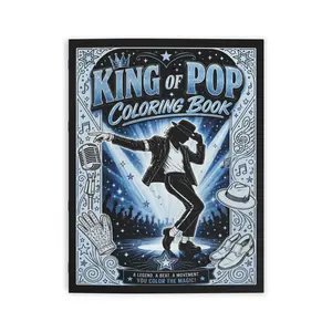 King of Pop Coloring Book | Music Icon Coloring Book | MJ Tribute