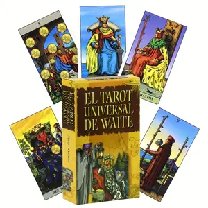Spanish Language Tarot Deck, Tarot Card Set, 78 Cards for Divination, Spiritual Insight, Beginner & Enthusiast Friendly, Perfect Gift for Holidays