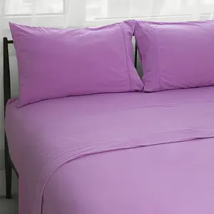 Deep Pocket Full Size Sheets Set,4PC Microfiber Full Flannel Sheet Set,16" Deep-Pocket Bedding Sets Full Size,Wrinkle-Resistant and Soft(, Full)