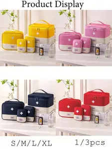 Portable Oxford Medical Storage Bag, Compact, Durable, Waterproof First Aid Kit, Travel Friendly Kit, Ideal for Travel, Outdoor Activities, Emergency Situations