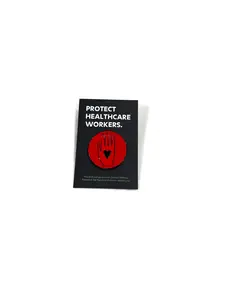 Artists & HCWs for Ceasefire Pin (100% of profits to PCRF & Doctors without Borders)