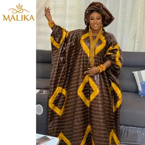 First Quality African Traditional Dashiki Basin Wedding Dress Origianl Jacquard Print Bazin Riche Boubou Perfumed Gown Dresses