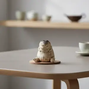 Baby Crocodile Shaped Tea Cup Decoration, Creative Cute Crocodile Tea Cup Ornament, Home Decor for Living Room Bedroom Office, Resin Animal Sculptures