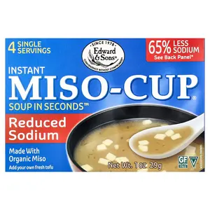 Edward & Sons Instant Miso-Cup®, Reduced Sodium, 4 Envelopes, 1 oz (29 g)