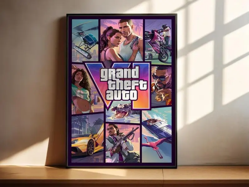 Video Game Wall Art Gamer Wall Decor Video Game Print Gift Poster Print Unframed