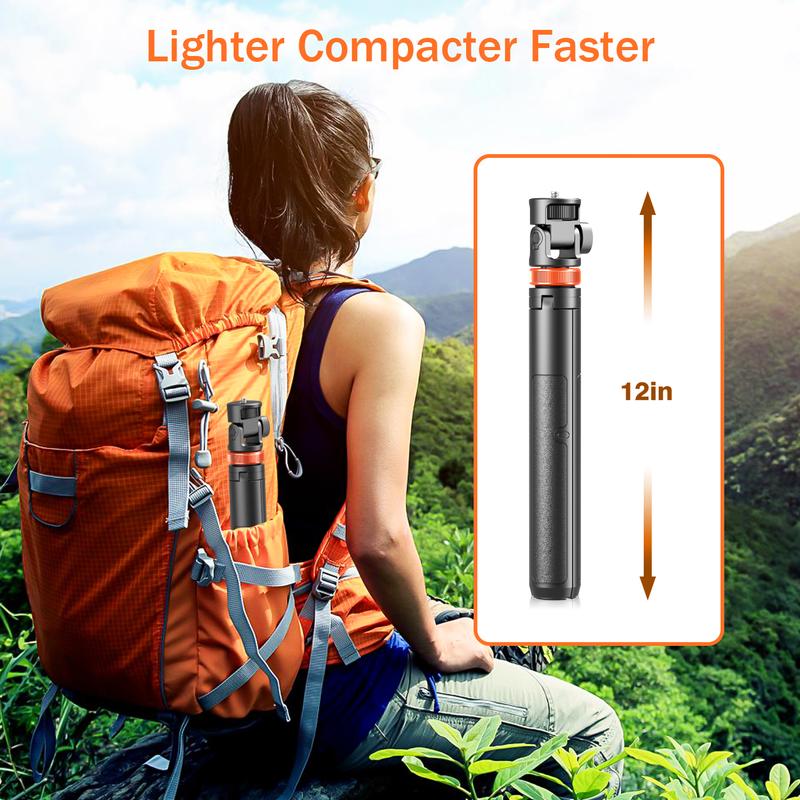 Upgraded 61" Phone Tripod with Wireless Remote & Selfie Stick Multi Role Extendable Stand for iPhone 13-16 & Android Travel Friendly