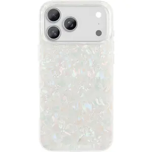For iPhone 17 Pro Max Case  [Compatible with MagSafe] Colorful Pearlescent Iridescent Design Cute Transparent Magnetic Phone Case for Women Men with Mother of Pearl Pattern Cushioning