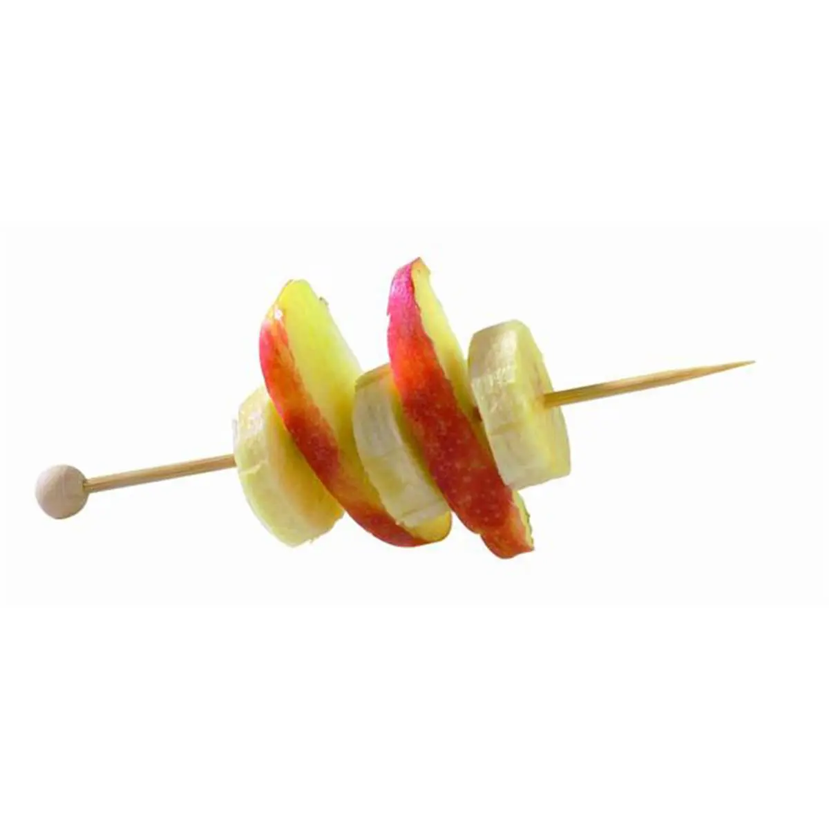 212 MAIN Classic Natural Bamboo-Wooden Barbecue Skewer Sticks, 5.5 In, Pack of 2000, Ball Tip, Kitchen Utensils for Casual Events & Cocktail Garnishes