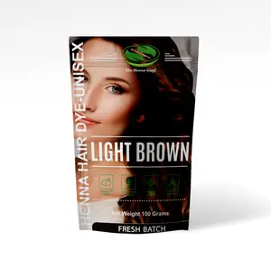 Light Brown Henna Hair Dye - The Henna Guys | Covers Grays Naturally | Soft Brown Tones  | Adds Shine- 100 grams