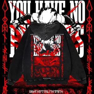 Thorfinn Premium Anime Hoodie | Unisex Viking Streetwear | Vinland Saga "You Have No Enemies" Design
