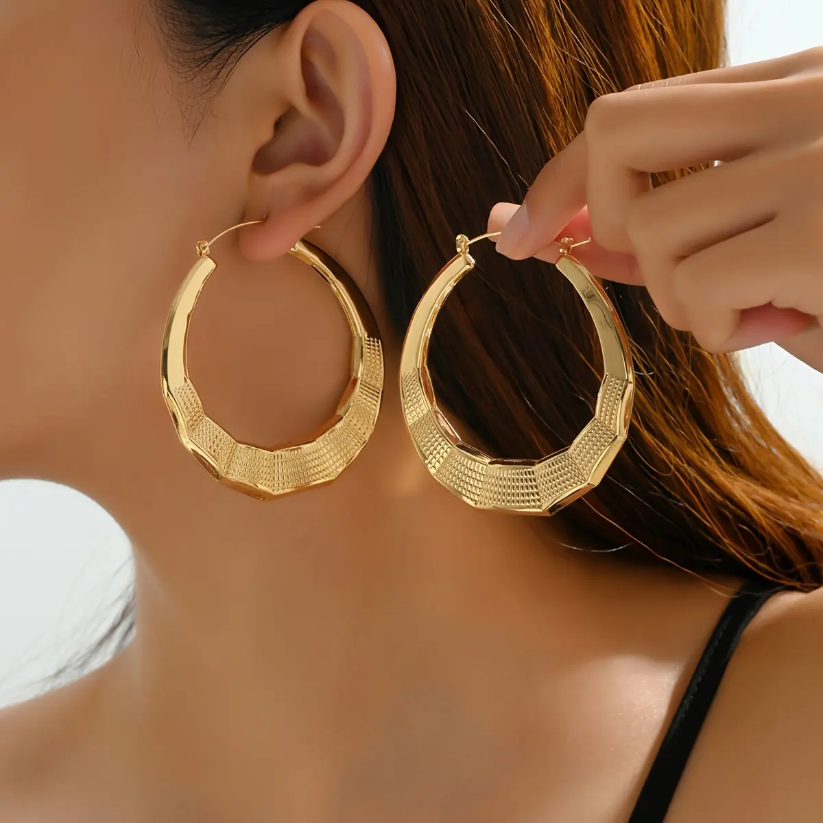Bohemian Style Ear Cuffs and Earring Jewelry Set for Women, Chic Iron Accessories for Daily Casual Wear & Parties, Fashion Accessory, Trendy, Hoop, Vintage, Party, Statement