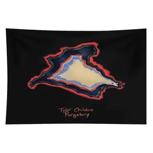 Country Music Purgatory Design Polyester Hanging Tapestry - Lightweight Minimalist Tapestry Wall Mural, Decorative Artwork for Bedroom, Living Room Home Decor