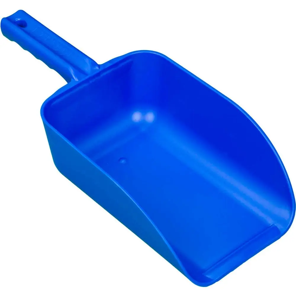 Remco B2225202 Model Polypropylene Plastic Hygienic Hand Scoop - Blue, 82oz, Bulk Handling, Fully Color-Coded, Prevents Bacterial Growth (Single Scoop)
