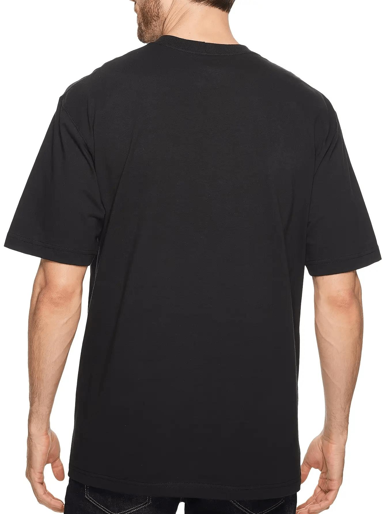 Funny USA Patriotic Graphic T-Shirt,Flag Print Tee, Men's Vintage Style Independence Day Casual Short Sleeve Top