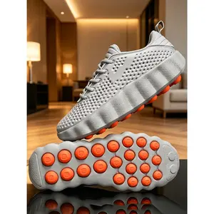 New Tech Plantar Massage Breathable Sports Running Shoes for Men Women, Non-slip Shock Absorption Lightweight Comfortable Durable