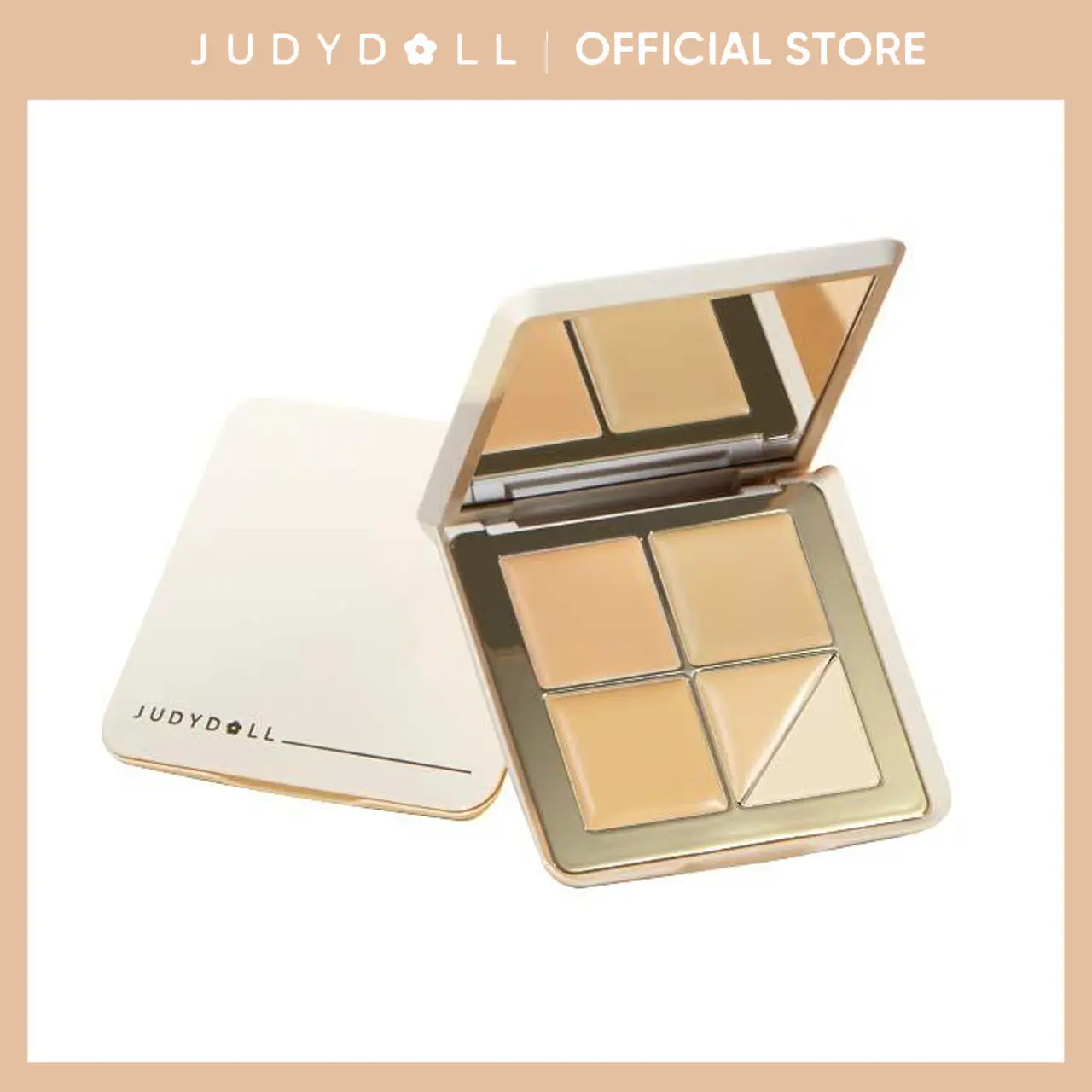JUDYDOLL 5 Shades Concealer Palette, Full Coverage Color Corrector, Lightweight Cream Concealer, Natural Finish,  Buildable Natural Finish, Makeup, Cosmetic, Refresh Look, Summerwins