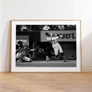 [ SALE UP TO 45% ] Aaron Judge MVP Baseball Poster, New York Fan Print, Black and White Sport Photography