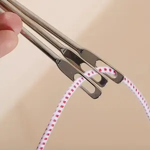 Large Sewing Needle Threader Tool, Elastic Band Waist Cord Hat Rope Quick Threading, Essential Sewing Accessory for Pants Handcrafts, Sewing Tools