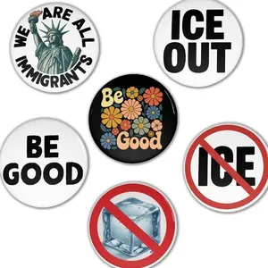 6-Pack Be Good Pin Button, Activism ICE Out Protest Pin, Anti-ICE Activism Button, Unisex Accessory Activist Gift