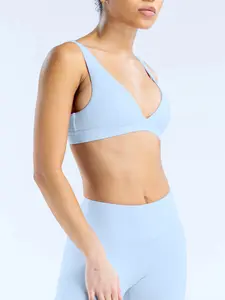 Women's Wireless Sports Bra Vest, Soft Lightweight Seamless Design, Ideal for Cycling & Outdoor Yoga Activities, Casual Spring Fall Wear, Gym Workout Wear, Seamless Bras