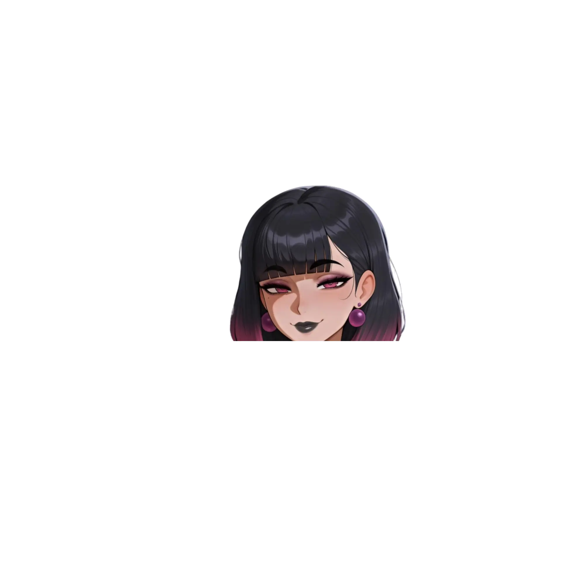 goth Sticker – Anime Sticker, Vinyl Decal, Kiss-Cut, Laptop, Car, Hydro Flask, Water Bottle, Full Body Sticker, full