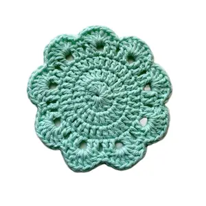 Crochet Coaster - Set of 4 Coaster, Leave a message if you want to mix and match a color scheme Tableware