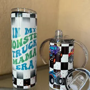 Monster Truck Mama Era  Tumbler Set Stylish Cup Lids