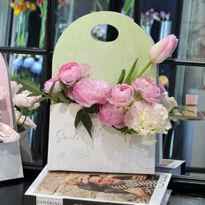 Flower Bouquet Bags, 12 Pack Paper Envelope Packaging Bags for Florists, Flower Shops, DIY Bouquets, Mothers Day, Graduation, Birthday, Wedding