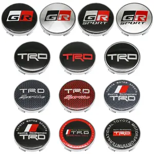 4 Piece 60mm Car Wheel HUB Center Caps, 56mm Rim Sticker Badges, Decorative Accessories for Toyota Prado Aqua Prius Hilux Rav4 Camry Trd Venza Gr Models, Car Decals, Decal For Cars