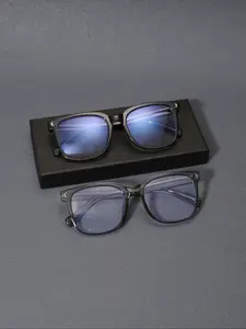 Men's Square Frame Glasses, Lightweight Frames, Casual Style, Suitable for Daily Reading and Work Commuting, 2 Pairs, High Quality Eyewear, Square Frame Eyeglasses