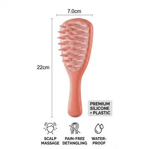 Detangling Hair Brush for Wet & Dry Hair | Flexible Scalp Massage Brush