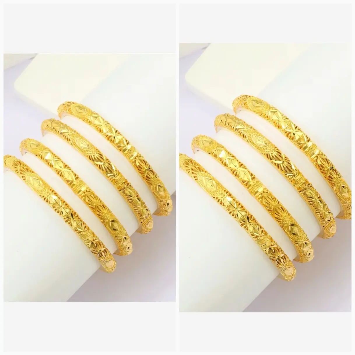 Nakupenda 18 karat  Gold Plated valentine gift Bangles For women. 1 piece