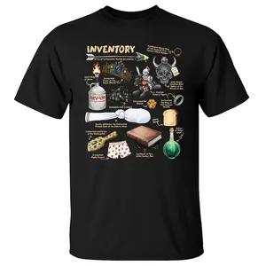 Dungeon Inventory Shirt, Dungeon Crawler Carl, Dungeon Crawler, Gifts For Book Lover, Litrpg, Princess Posse, Unisex Sweater Pullover Tee