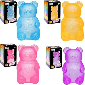 1/4 counts Gummy Bear - Sensory Fidget Toy with Jelly-Like Filling, Squeeze Toys, Stress Toys, Stress Relief Toys, Fidget Toy, Birthday Gifts, Gift Bag Stuffing