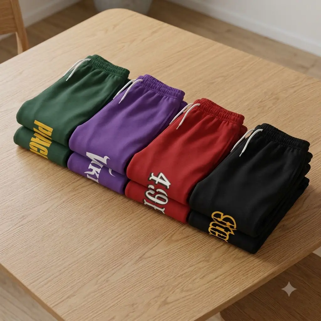 Retro Sports Graphic Jogger Pants, Football Game Day Sweatpants, Casual Lounge Trousers, Unisex Fan Apparel