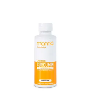 Manna Vitamins Evolved Liposomal Liquid Curcumin for Advanced Absorption - Best Turmeric Supplement for a Healthy Life Healthcare Fitness