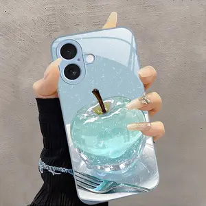 Dreamy Crystal Apple iPhone Case Sparkling Aesthetic Protective Cover, Compatible with iPhone【iPhone 17】666