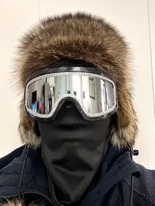 Sporty Skiing Goggles with Four Breathable Holes, Outdoor Windproof Goggles for Skiing, Motorcycle Riding, Skiing Accessories, Protective Gear