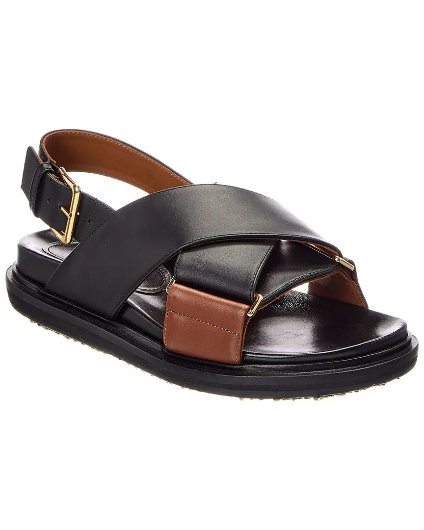 Marni Fussbet Leather Sandal