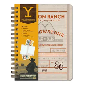 2026 Yellowstone: The Dutton Ranch 13-Month Weekly Planner