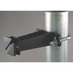 212 MAIN Black 5-Inch Tube Post Insulator Wire Holder with Galvanized Bolts, Heavy-Duty Hold 10-Pack - Model 3359-10