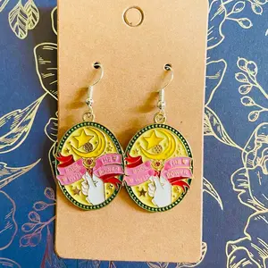 Sailor moon hook earrings